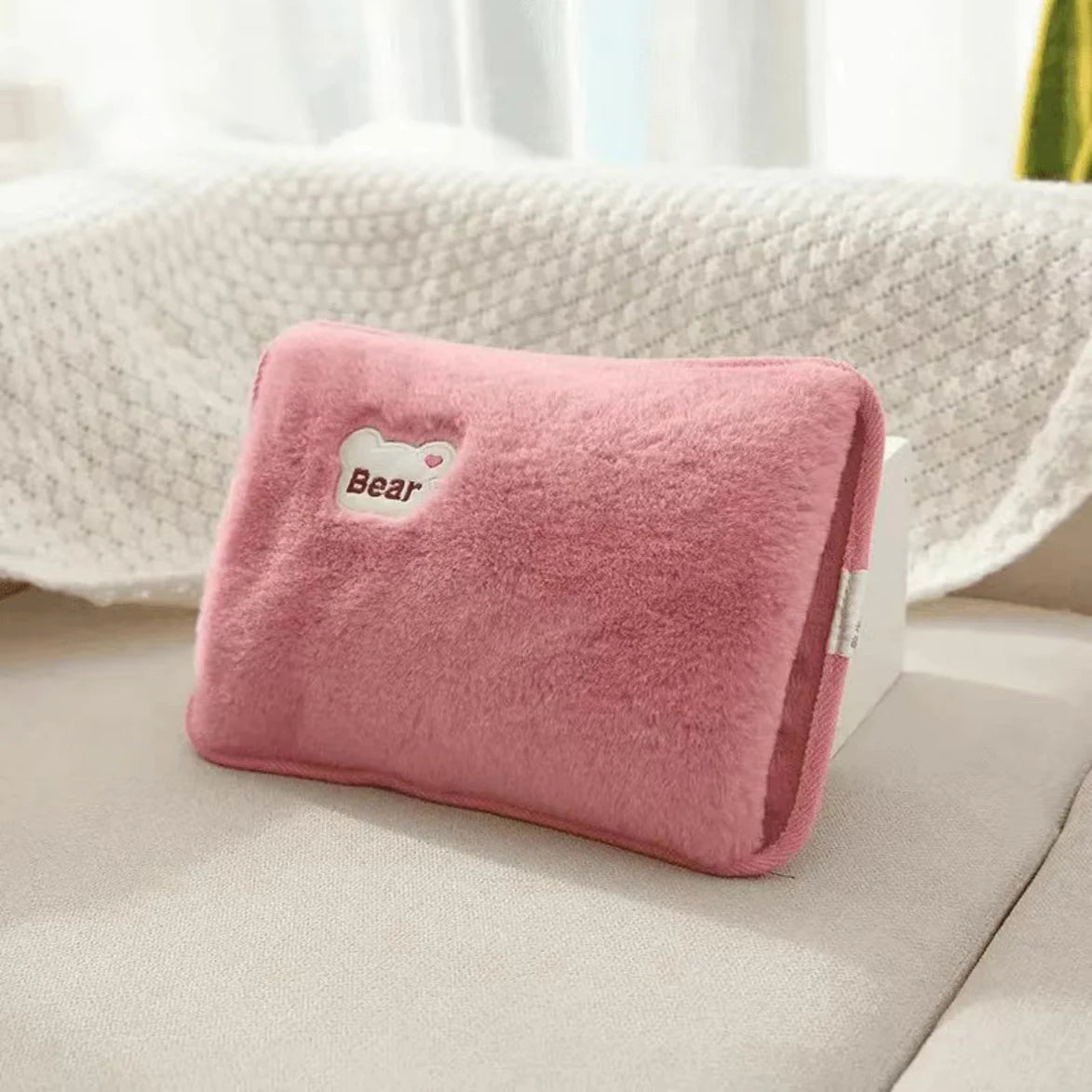 Rechargeable Hot Water Bottle Cute Electric Hand Warmer EU Plug Reusable Hot Compress Bag Heating Pad Hand Pocket Warmer